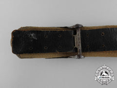 A Second War German Tropical Afrikakorps Belt With Buckle