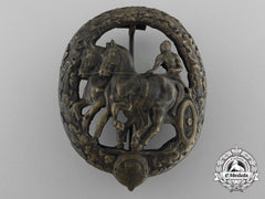 A German Horse Driver’s Badge; Bronze Grade