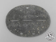 A German Id Tag " 101  2.Ss - Pz.div.das Reich."