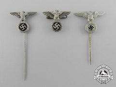 A Complete Set Of Second War German Early Nsdap Stick Pins And Badges