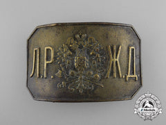 Russia, Imperial. A Libau-Romen Railway Belt Buckle