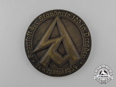 Germany. A Large Medal For The Sa Standarte 100 Sportfest In Dresden, C.1934