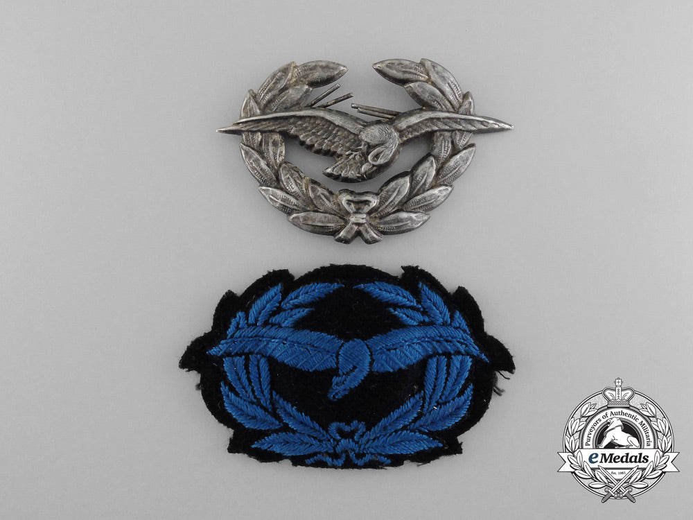 two_austrian_bundesheer_armed_forces_air_force_cap_badges_d_2416_1
