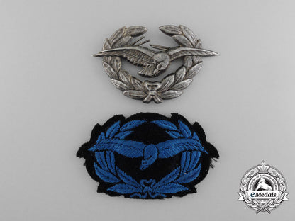 two_austrian_bundesheer_armed_forces_air_force_cap_badges_d_2416_1