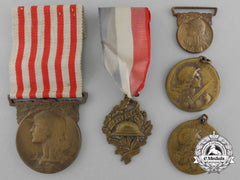 Five First War French Medals And Awards