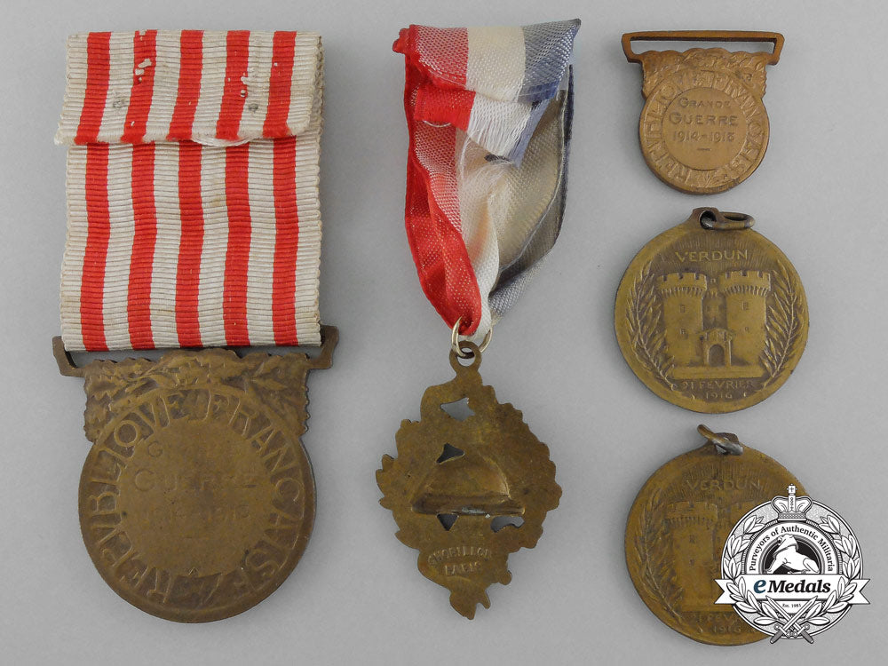 five_first_war_french_medals_and_awards_d_2466