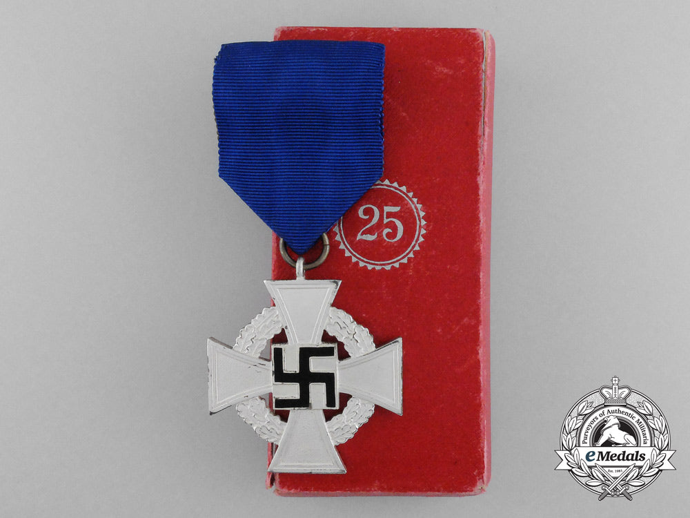 a_german25-_year_faithful_service_decoration;_second_class_by_r._souval_d_2556