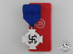 A German 25-Year Faithful Service Decoration; Second Class By R. Souval