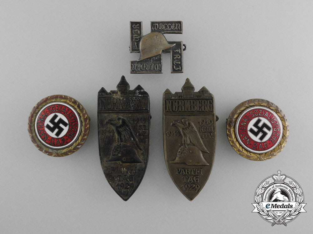 germany._a_pair_nsdap_golden_party_badges_with_date_and"_a.h."_initials;"_a.h.22.12.38"_d_2791