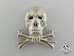 A Braunschweiger Totenkopf (Skull) Officer’s Cap Insignia For The Infantry Regiment Nr. 92 Or Hussars 17