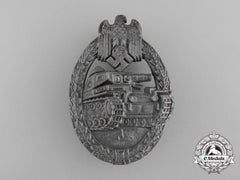 A Silver Grade Tank Badge By E. F. Wiedmann