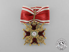 A First War Russian Order Of St. Stanislaus Military Division; Third Class By Keibel