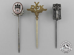 A Lot Of Three Third Reich German Stick Pins