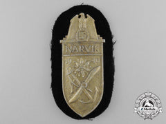 A Kriegsmarine Issued Narvik Campaign Shield