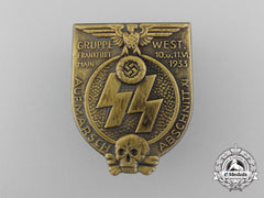 A 1933 Ss Aufmarsch Abschnitt Xi Gruppe Frankfurt Badge