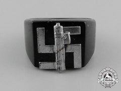 A Third Reich Period Italian-German Friendship Ring