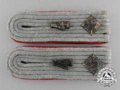 A Pair Of Ss-Obersturmführer Artillery Shoulder Boards