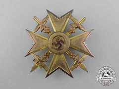 A Spanish Cross In Gold With Swords By Petz & Lorenz
