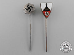 A Lot Of Two Second War German Stick Pins