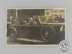 An Unpublished Picture Postcard Of A.h. And High Ranking Officials In A Mercedes 770