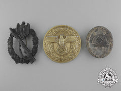 A Lot Of Three Second War German Awards And Belt Buckles