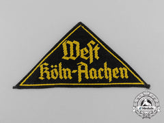 An Hj "West Köln-Aachen" District Sleeve Insignia