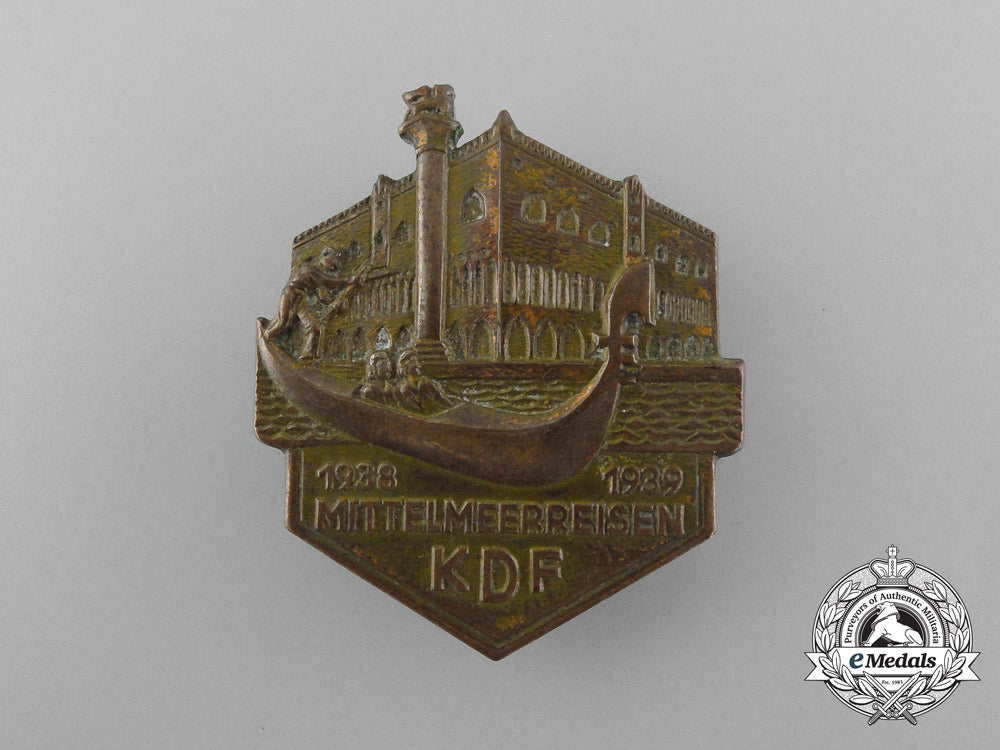 a_fine_quality1938/39_kdf_mediterranean_sea_travel_badge_by_ferdinand_hoffstätter_d_3853_1
