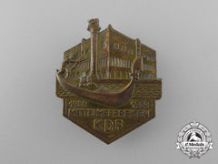 A Fine Quality 1938/39 Kdf Mediterranean Sea Travel Badge By Ferdinand Hoffstätter
