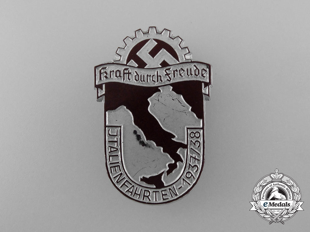 a1937/38_kraft_durch_freude“_holiday_in_italy”_badge_d_3855_1