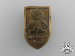 A 1933-34 Rad “We Are Helping” Badge