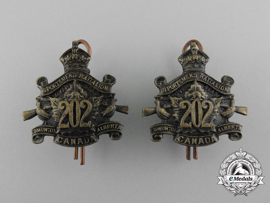 a_first_war202_nd_infantry_battalion_collar_tab_pair_d_3957