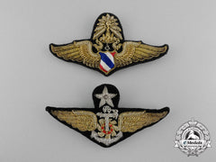 Two Royal Thai Air Force (Rtaf) Badges