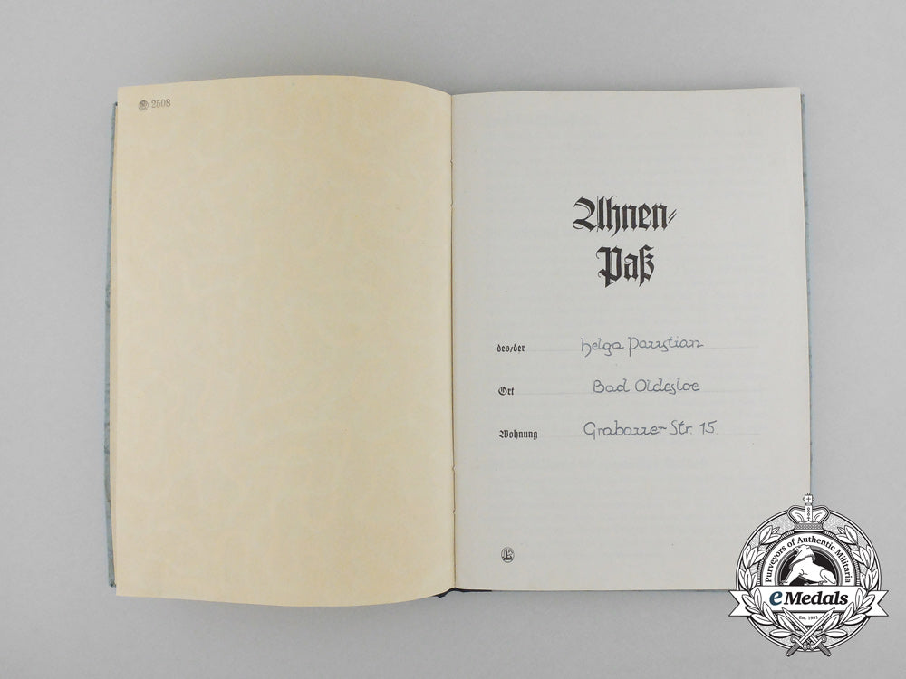 an_ancestral_evidence_booklet_belonging_to_helga_paustian_d_3968_1
