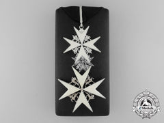 An Order Of St. John; Commander Set With Case