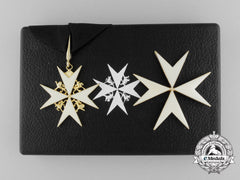 An Order Of St. John; Knight Of Justice Set With Case