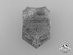 A Fine Quality 1937 Düsselldorf National Socialist German Naval Veterans Association Badge