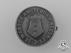 A 1943 Occupied Holland Amsterdam To Weesp March Badge