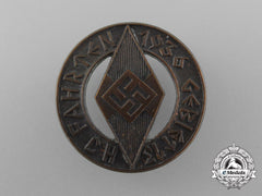 A 1936 Hj Area 13 Exhibition Badge By E.f Wiedmann