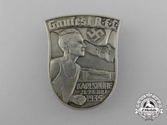 Germany, Third Reich. A 1935 Karlsruhe Rfl District Council Day Badge