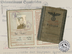 A Wehrpaß To The 17Th Ss Panzer Grenadier Division; D-Day & Normandy