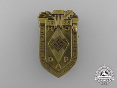 A 1935 Hj & Daf Joint Reichs Occupational Skills Competition Badge