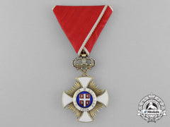 A Serbian Order Of The Star Of Karageorge; Officer 4Th Class