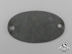 A Scarce First War German Internment Camp Allied Identification Tag