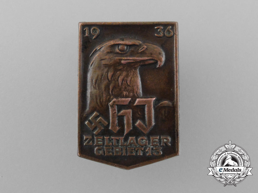 germany._a1936_hj_area15_camping_event_badge_by_e._f._wiedmann_d_4481_1