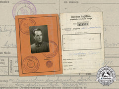 A Second War Croatian Army “Osobna Knizica” – “Soldier’s Book”