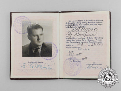 the1953_order_of_the_people's_hero_with_award_document_to_croatian_president_marijan_cvetković_d_4537_1