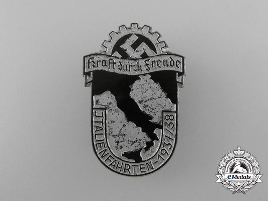 a1937-38_kraft_durch_freude“_travel_in_italy”_badge_d_4571