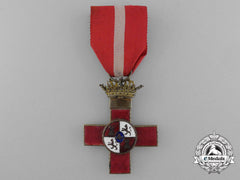 A Franco Period Spanish Order Of Military Merit; 1St Class With Red Distinction
