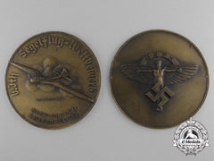 A 1939 Large National Socialist Flying Corps Gliding Competition Table Medal