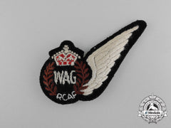 A Royal Canadian Air Force (Rcaf) Wireless/Air Gunner (Wag) Wing